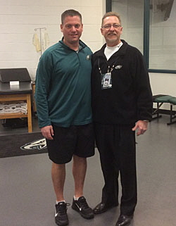 Head Athletic Trainer, Chris Peduzzi and Paul Woelkers